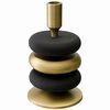 Подсвечник Stone, 20 см, черный/античная латунь, Bergenson Bjorn, изображение 4