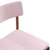 Стул Aska, рогожка, орех/розовый, изображение 4