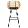 Стул барный Vetle Bent, ротанг, изображение 10