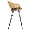 Стул барный Vetle Bent, ротанг, изображение 11