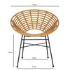 Стул Vetle Round, ротанг, изображение 15