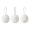 Набор ёлочных украшений Fluffy white из коллекции New Year Essential, 3 шт., Tkano