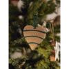Набор елочных украшений Trendy stripes из джута и гофрированного картона из коллекции New Year Essential, 4 шт., Tkano, изображение 3