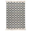 Ковер из хлопка синего цвета Argyle из коллекции Ethnic, 160х230 см, Tkano