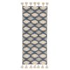 Ковер из хлопка синего цвета Argyle из коллекции Ethnic, 70х160 см, Tkano