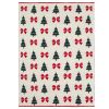 Плед из хлопка с новогодним рисунком Christmas Bows из коллекции New Year Essential, 130x180 см, Tkano, изображение 2