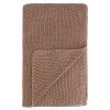 Плед из стираного хлопка цвета мокко из коллекции Essential, 130x180 см, Tkano, изображение 2