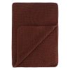 Плед из хлопка жемчужной вязки коричневого цвета из коллекции Essential, 130x180 см, Tkano, изображение 2