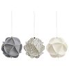 Набор елочных украшений из бумаги Fashion moments из коллекции New Year Essential, Tkano