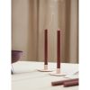 Набор из двух свечей коричневого цвета из коллекции Edge, 24,5 см, Tkano, изображение 6