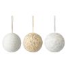 Набор ёлочных украшений White elegance коллекции New Year Essential, 3 шт., Tkano
