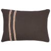 Подушка декоративная базовая Braids серо-коричневого цвета из коллекции Ethnic, 30х45 см, Tkano