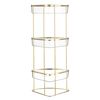 Полка напольная трехъярусная угловая Siv, золотистая, Bergenson Bjorn, изображение 6