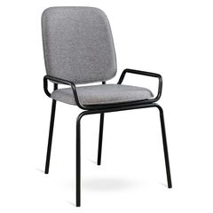 Стул Ror, Double Frame, рогожка, черный /серый, LATITUDE, Цвет: черный/серый