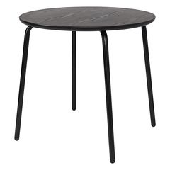Стол обеденный Round, 80 см, черный