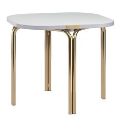 Столик кофейный Ror, 50х50 см, латунь/серый, LATITUDE, Цвет: латунь/серый