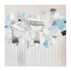 Панно декоративное Fleur, 60х60 см, голубое, Bergenson Bjorn