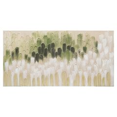 Панно декоративное с ручной росписью By Feel, 140х70 см, хаки, Bergenson Bjorn