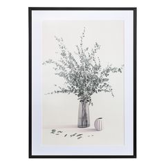 Панно декоративное Plant с черной рамой, 50х70 см, Bergenson Bjorn