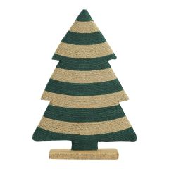 Декор новогодний Trendy stripes из джута и гофрированного картона из коллекции New Year Essential, Tkano