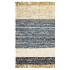 Ковер из джута, денима и шерсти Hyderabad из коллекции Ethnic, 120х180см, Tkano
