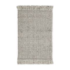 Ковер из переработанного пластика светло-серого цвета из коллекции Ethnic, 60х90 см, Tkano