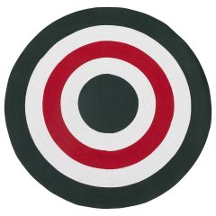 Ковер из хлопка Target темно-зеленого цвета из коллекции Ethnic, 150 см, Tkano