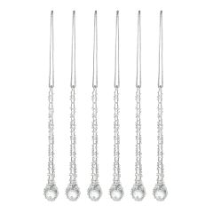 Набор ёлочных украшений Icy sparkles из коллекции New Year Essential, 6 шт., Tkano