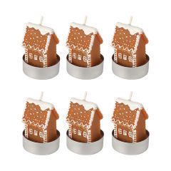 Набор декоративных свечей Gingerbread houses из коллекции New Year Essential, Tkano