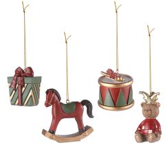 Набор ёлочных украшений Classic Christmas Charm из коллекции New Year Essential, Tkano