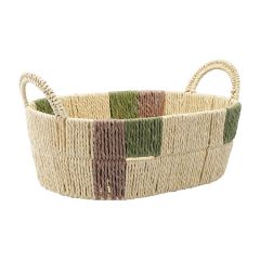 Корзина плетеная овальная Bodhran Nature из коллекции Ethnic, размер L, Tkano