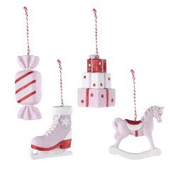 Набор ёлочных украшений Pink fairytale из коллекции New Year Essential, Tkano