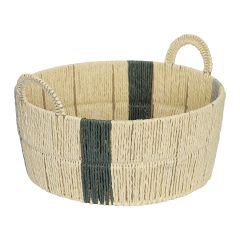 Корзина плетеная круглая Bodhran Sage из коллекции Ethnic, размер S, Tkano