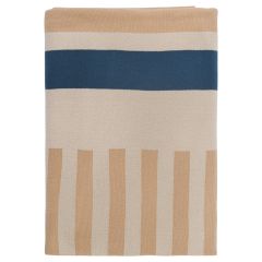 Плед из хлопка с рисунком Tulip garden из коллекции Terra, 130х180 см, Tkano