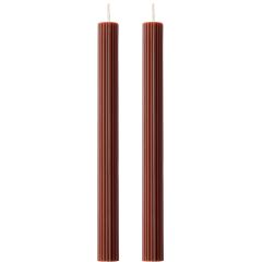 Набор из двух свечей коричневого цвета из коллекции Edge, 24,5 см, Tkano