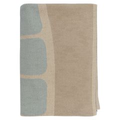 Плед из хлопка с рисунком Tea plantation из коллекции Terra, 130х180 см, Tkano