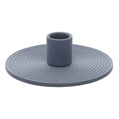 Подсвечник из каменной керамики темно-синего цвета из коллекции Essential, Tkano
