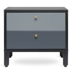 Тумба прикроватная Saga, Hordur, 55х40х50 см, черная, LATITUDE