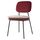 Стул с контрастным кантом Pea, велюр, бордовый/бежевый, Bergenson Bjorn, Цвет: бордовый/бежевый
