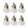 Набор декоративных свечей Festive snowman из коллекции New Year Essential, 6 шт., Tkano