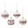 Набор ёлочных украшений с подсветкой Festive embroidey из коллекции New Year Essential, 4 шт., Tkano Набор ёлочных украшений с подсветкой Festive embroidey из коллекции New Year Essential, 4 шт., Tkano