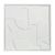 Панно декоративное с эффектом 3D Minimalism, с белой рамой, 60х60 см, Bergenson Bjorn, Цвет: Белый