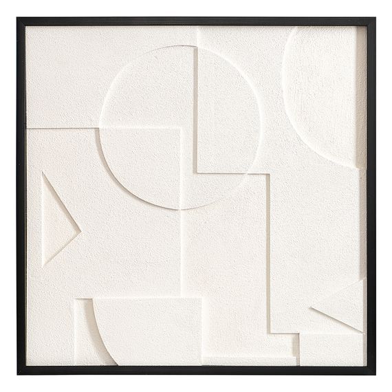 Панно декоративное с эффектом 3D Minimalism, 60х60 см, белый\бежевый, Bergenson Bjorn
