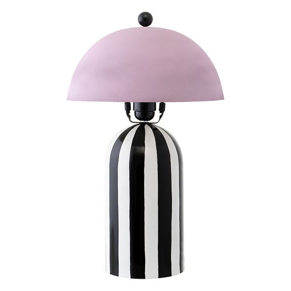 Светильник настольный Anniken, 25х38 см, черный/белый/лиловый, Bergenson Bjorn, Цвет: лиловый
