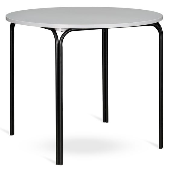 Стол обеденный Ror, 90 см, черный/серый