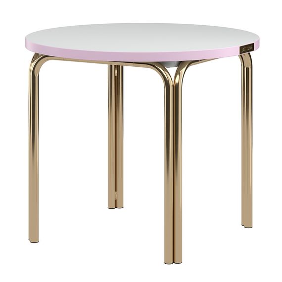 Столик кофейный Ror, 50 см, латунь/серый/розовый, LATITUDE, Цвет: латунь/серый/розовый