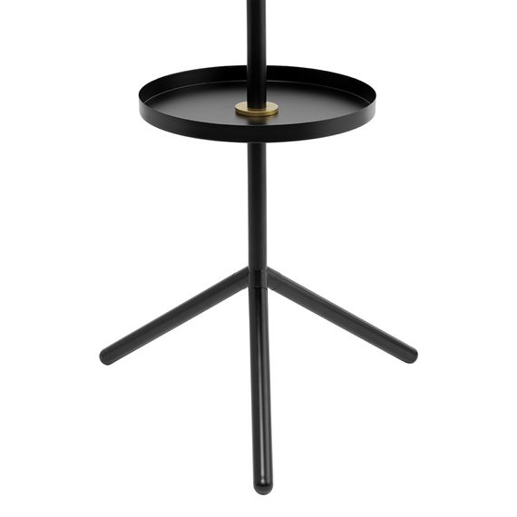 Вешалка напольная с полкой Lingon, черная, LATITUDE, Цвет: черный, изображение 6