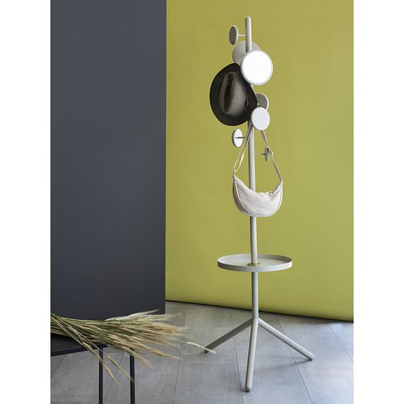 Вешалка напольная с полкой Lingon, слоновая кость, LATITUDE, Цвет: слоновая кость, изображение 2