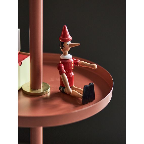 Вешалка напольная с полкой Lingon, терракотовая, LATITUDE, Цвет: терракотовый, изображение 5