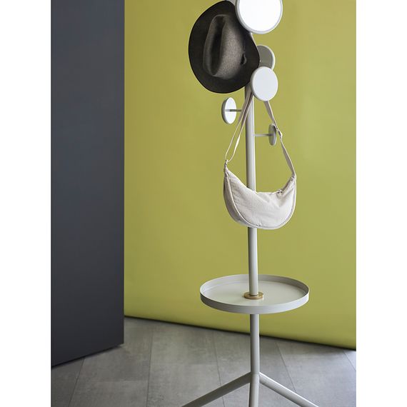 Вешалка напольная с полкой Lingon, слоновая кость, LATITUDE, Цвет: слоновая кость, изображение 3